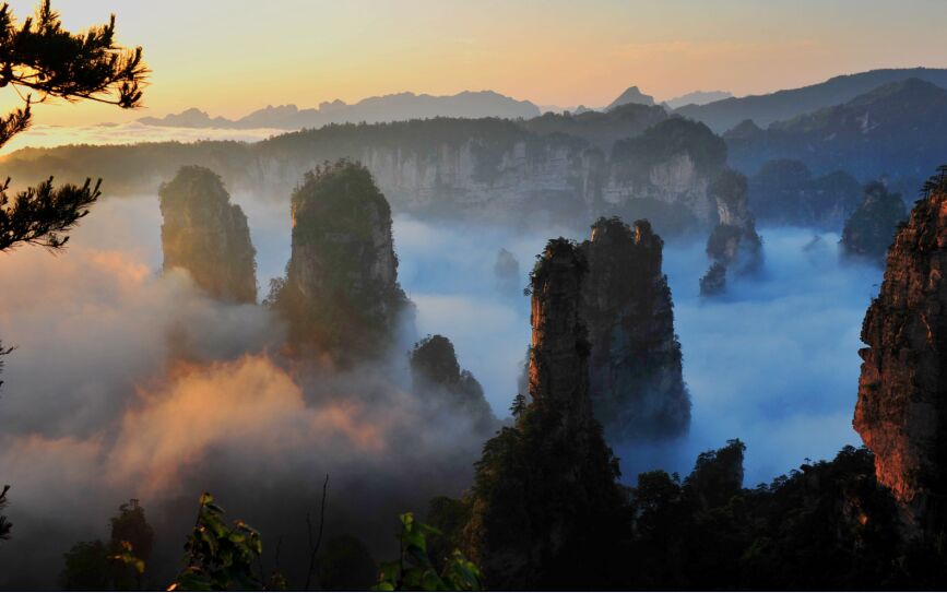 黃石寨晨曦美圖欣賞